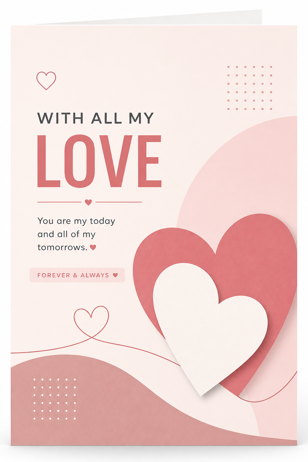 Love Card — modern style card design