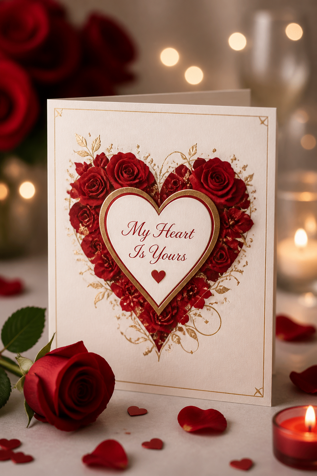 Love Card — photo-realistic style card design