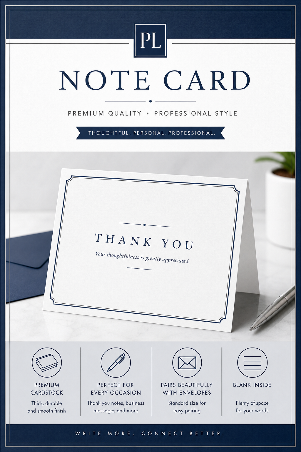 Note Card — corporate style card design