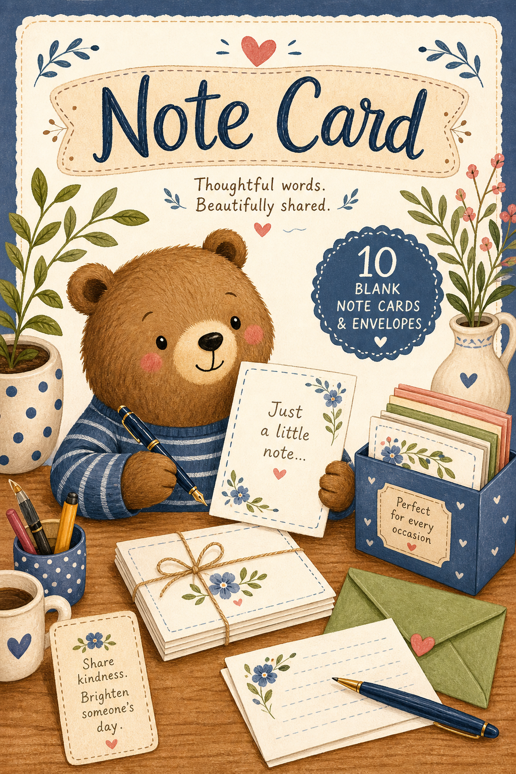 Note Card — illustration style card design