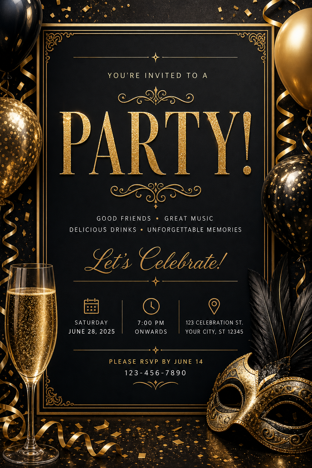 Party Card — elegant style card design