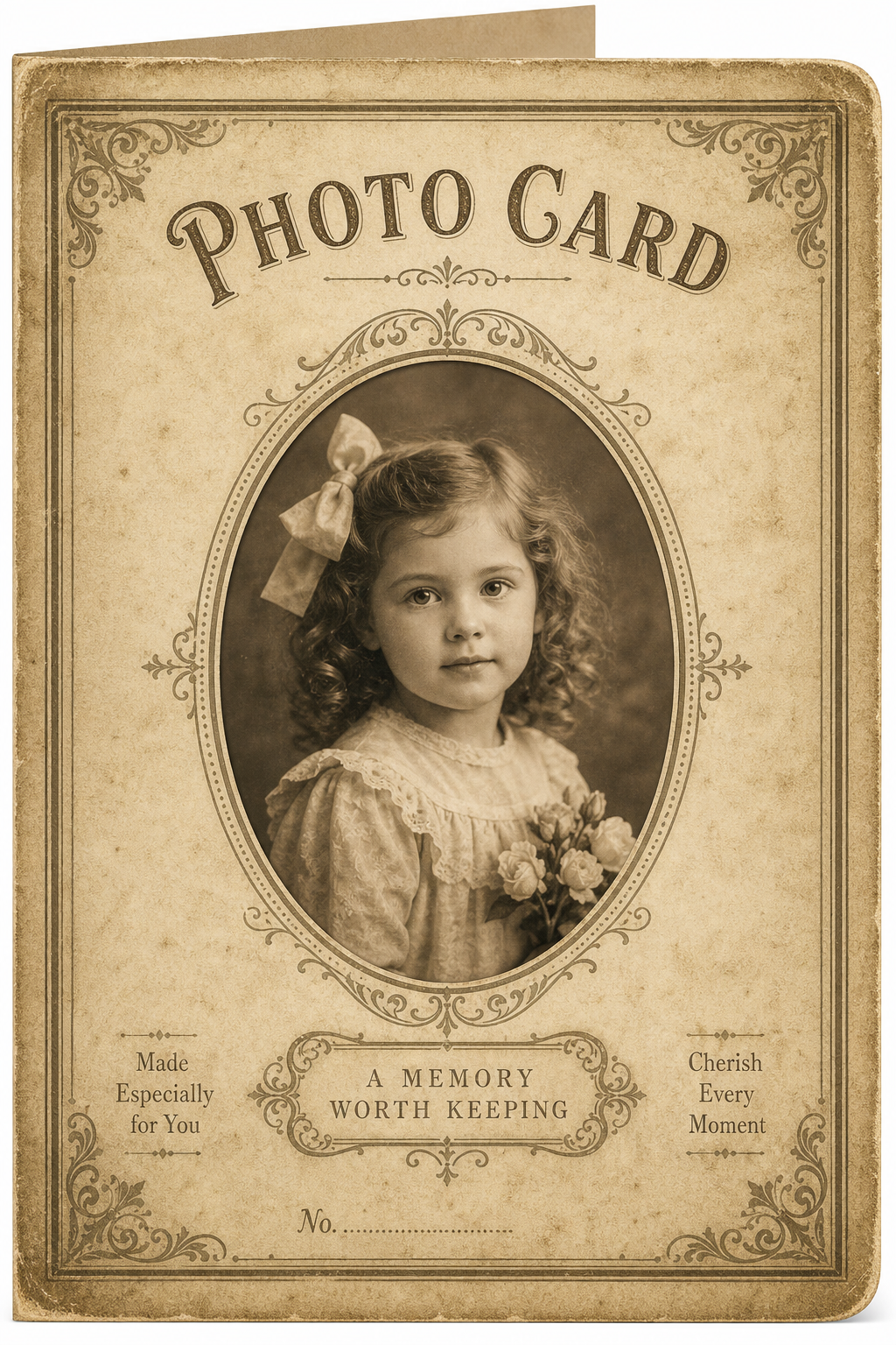 Photo Card — vintage style card design