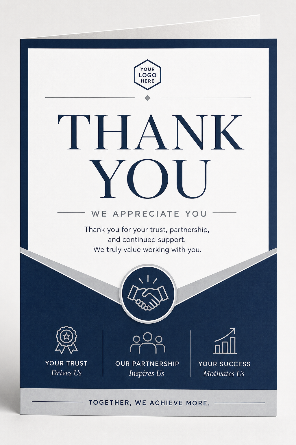 Thank You Card — corporate style card design