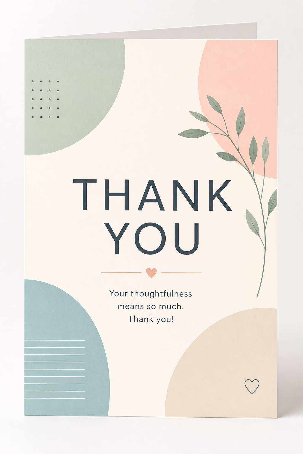 Thank You Card — modern style card design