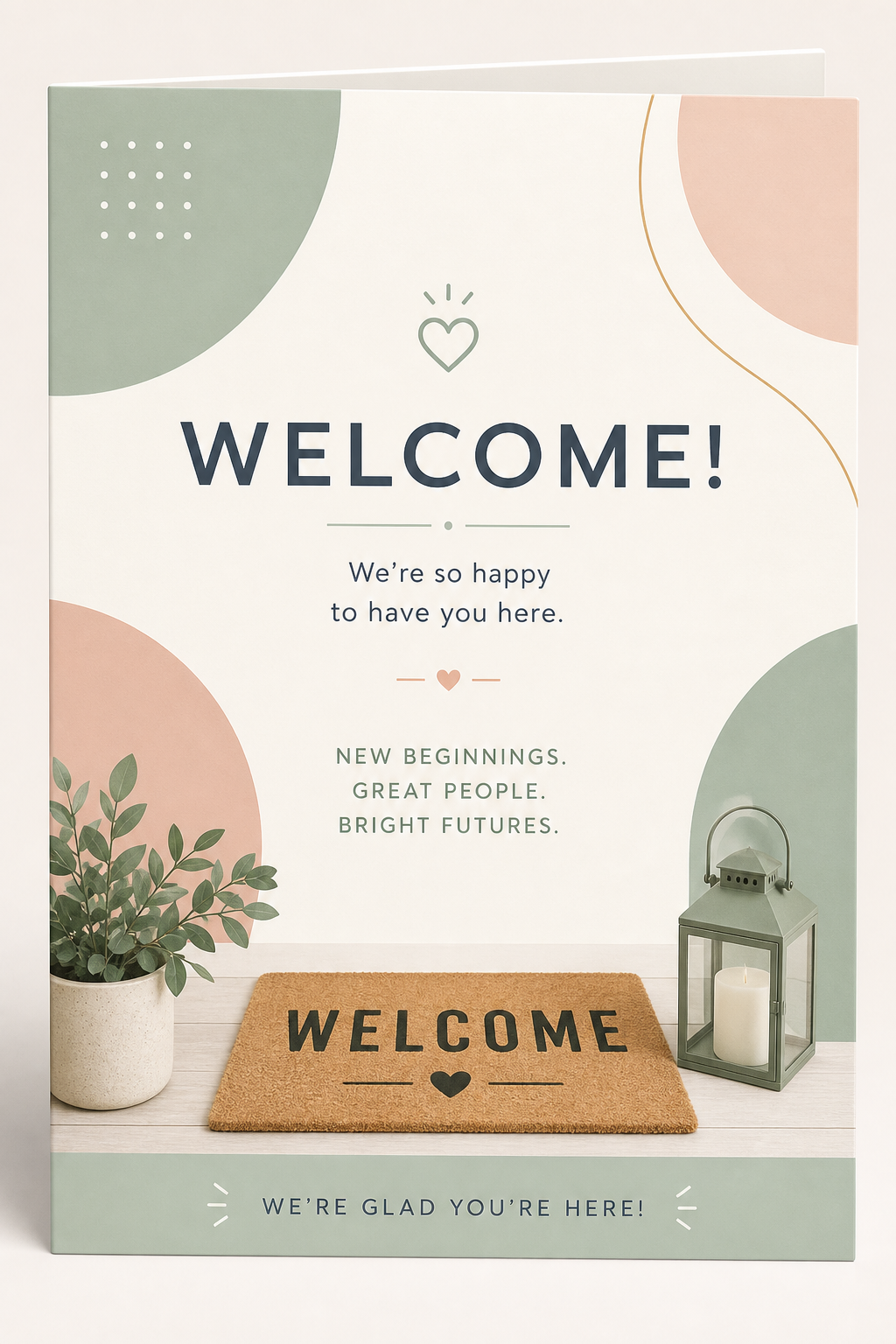 Welcome Card — modern style card design