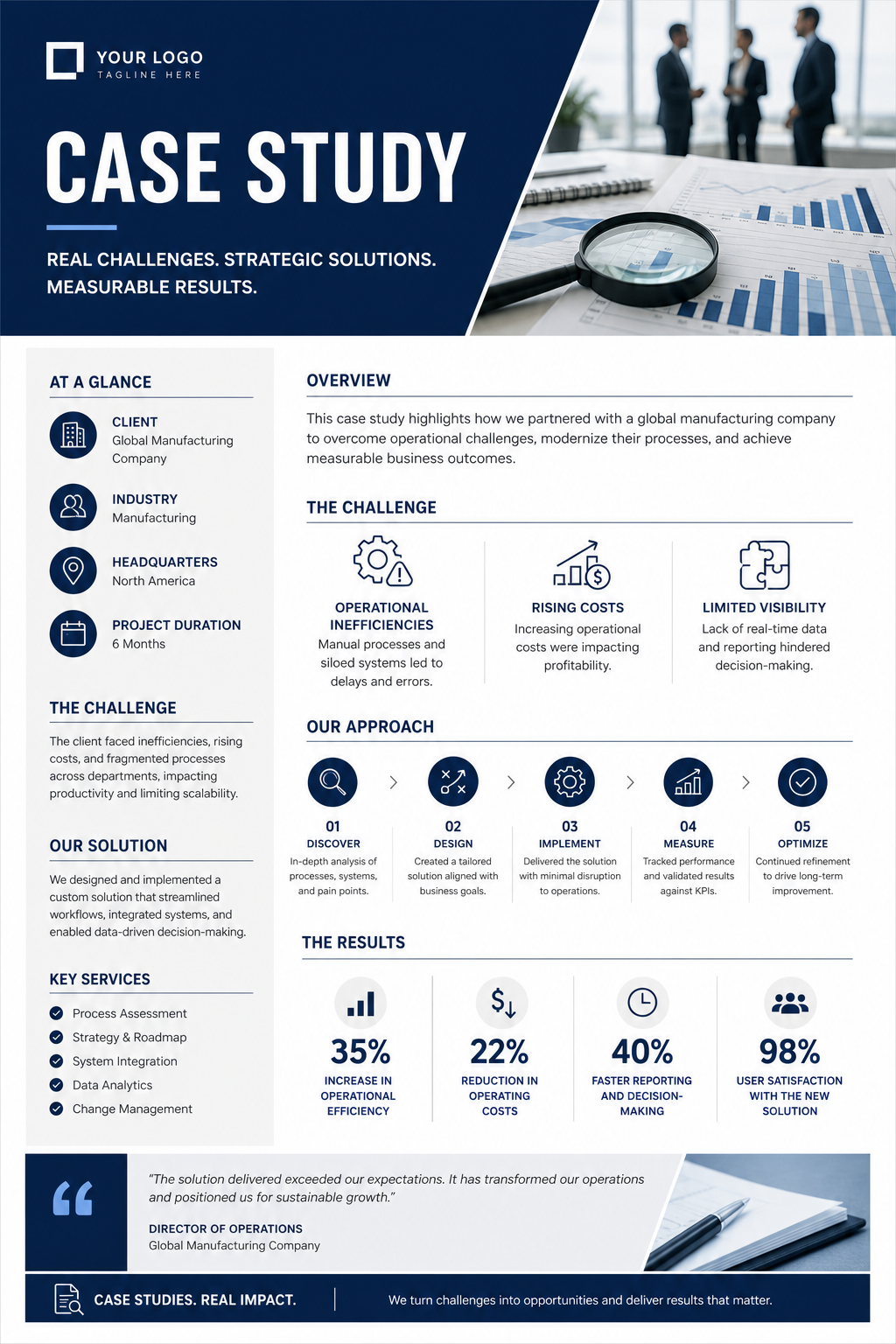 Case Study — corporate style case study