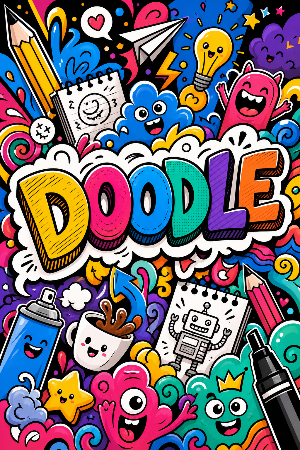 Doodle — vibrant style doodle