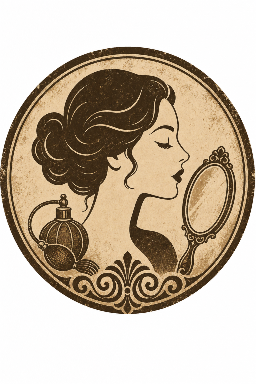Beauty Favicon — vintage style favicon design