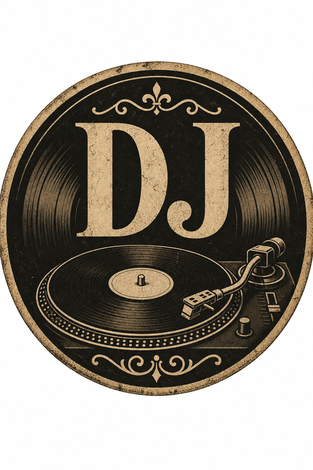 DJ Favicon — vintage style favicon design