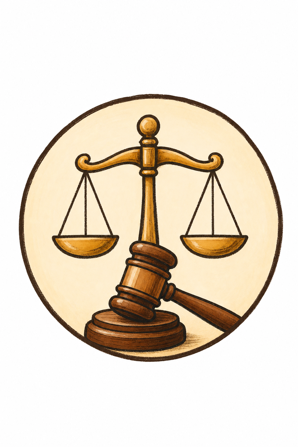 Law Favicon — illustration style favicon design