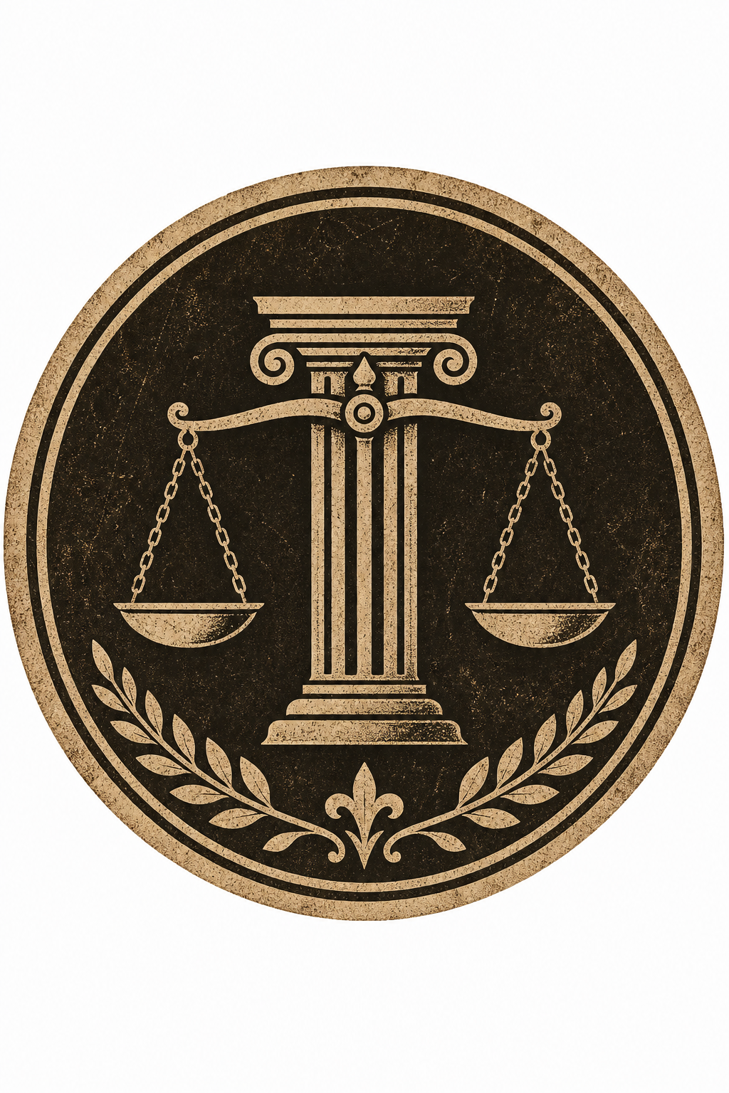 Law Favicon — vintage style favicon design