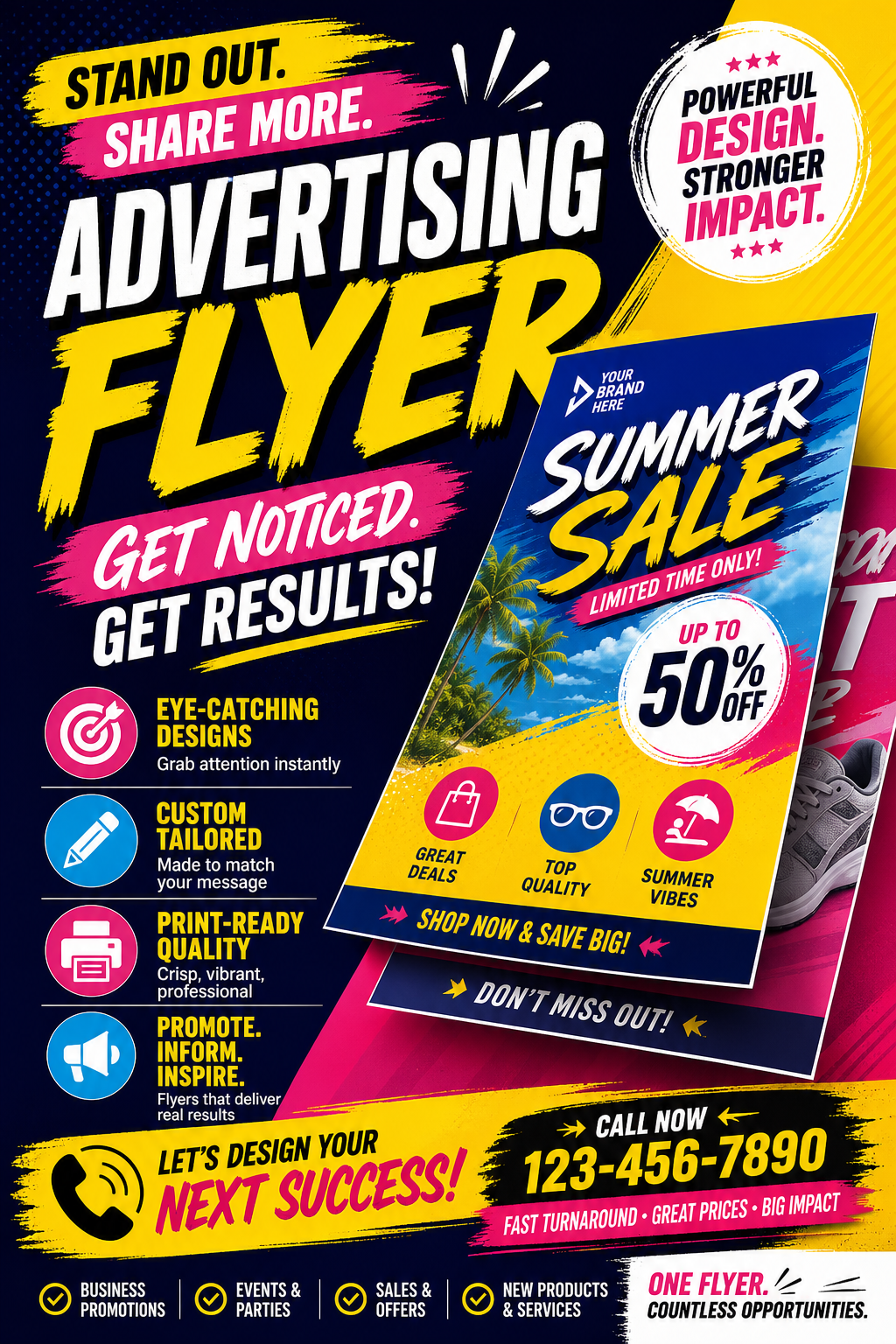 Advertising Flyer — vibrant style flyer