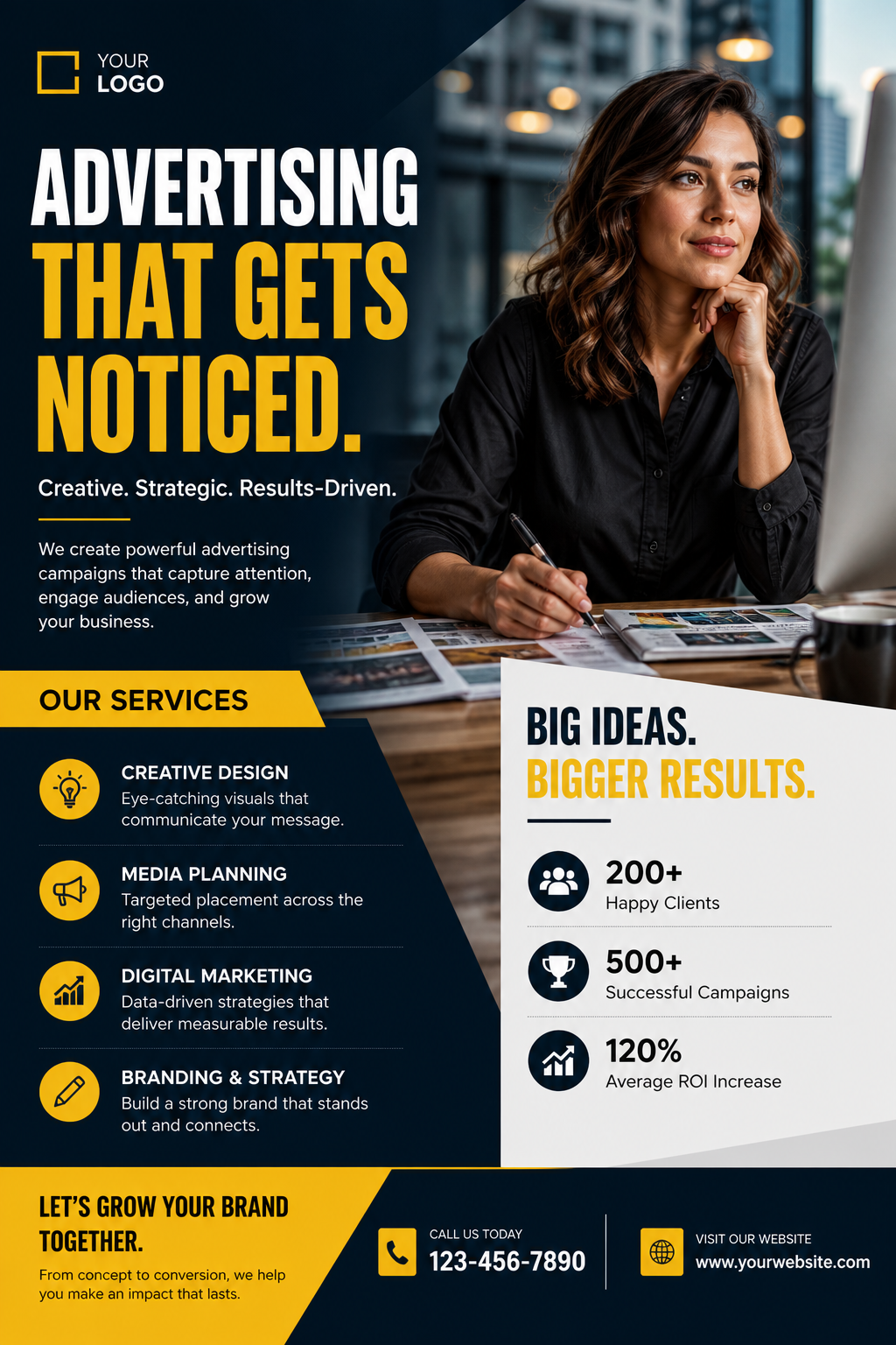 Advertising Flyer — photo-realistic style flyer
