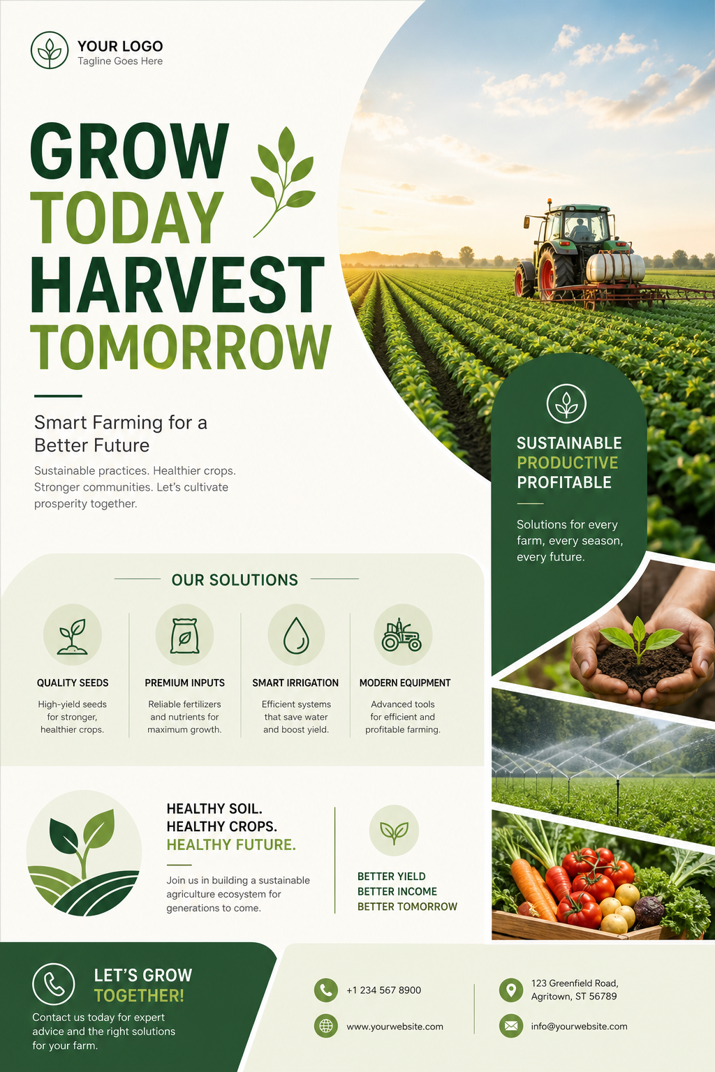 Agriculture Flyer — modern style flyer