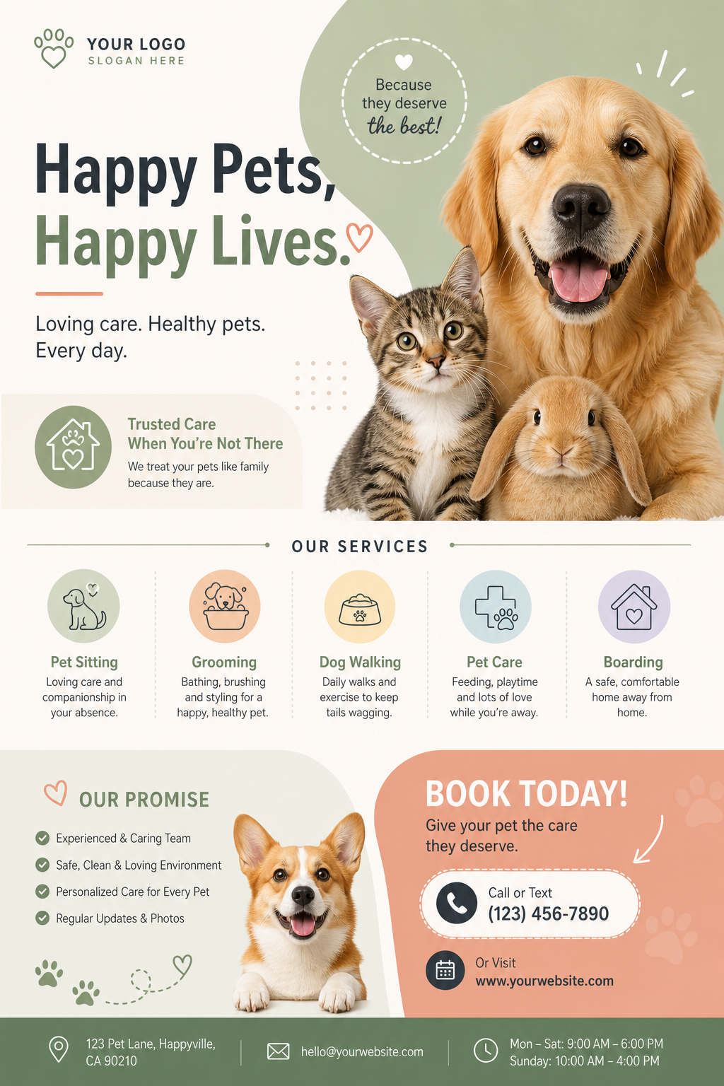 Animalpet Flyer — modern style flyer