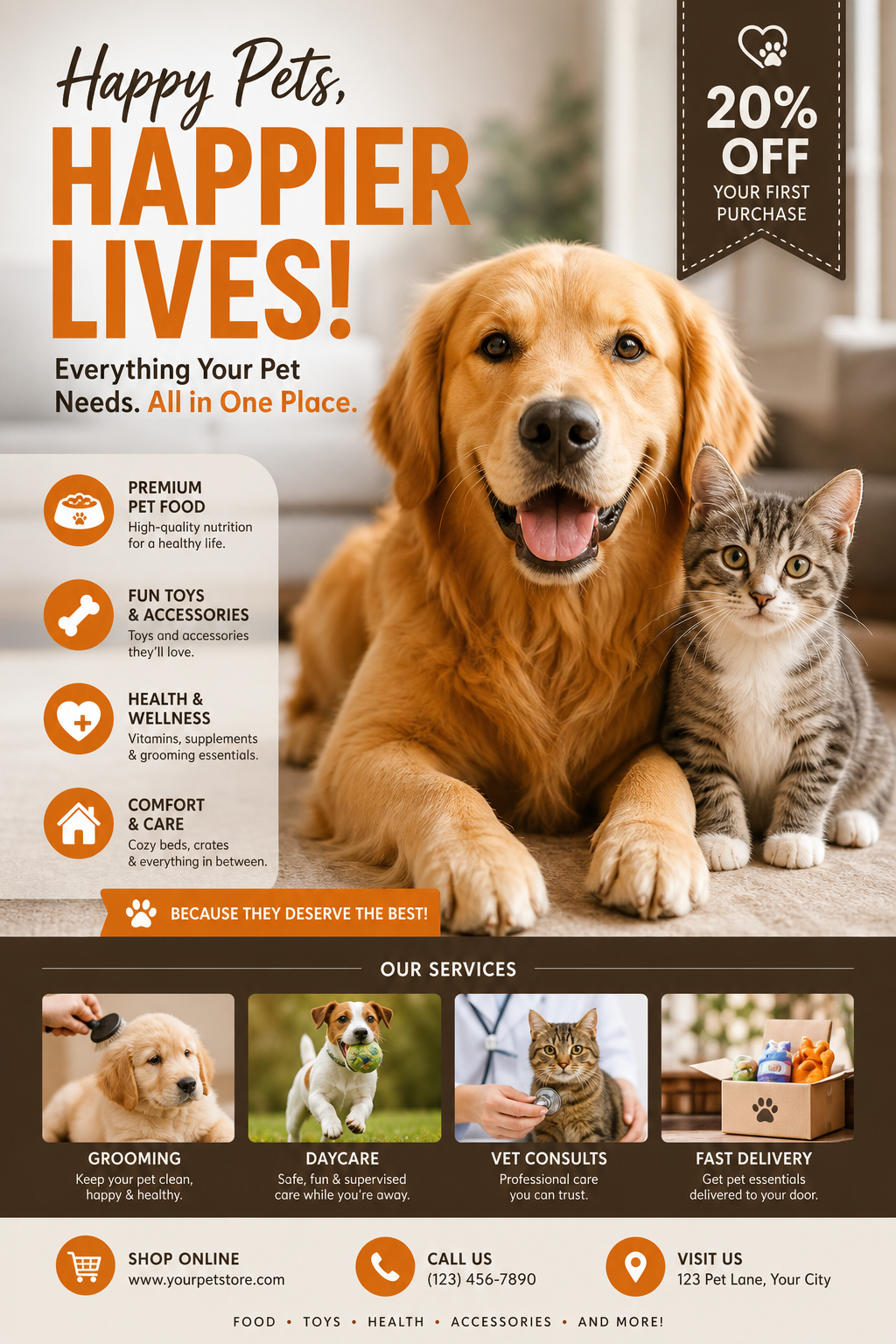 Animalpet Flyer — photo-realistic style flyer