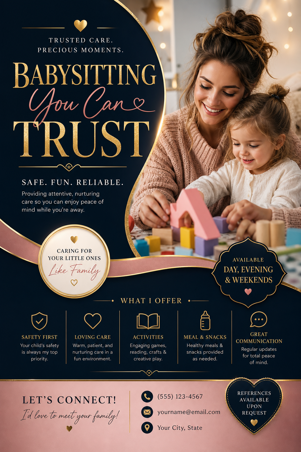 Babysitting Flyer — elegant style flyer