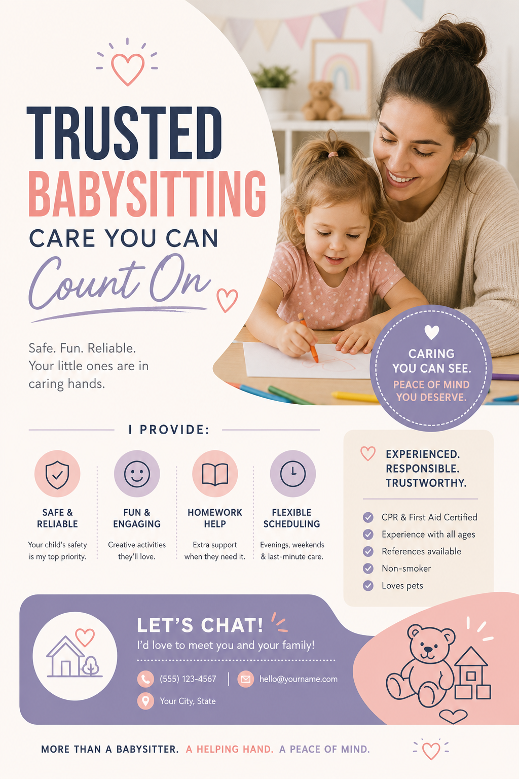 Babysitting Flyer — modern style flyer