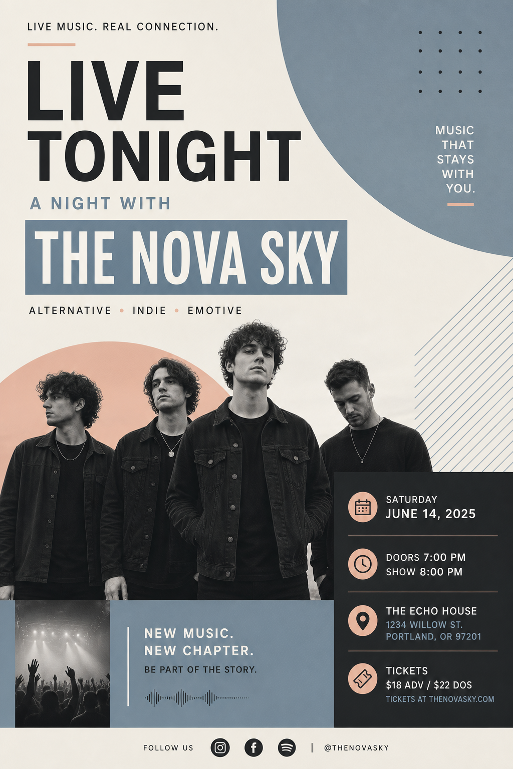 Band Flyer — modern style flyer