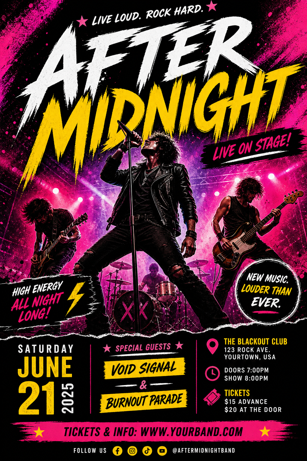 Band Flyer — vibrant style flyer