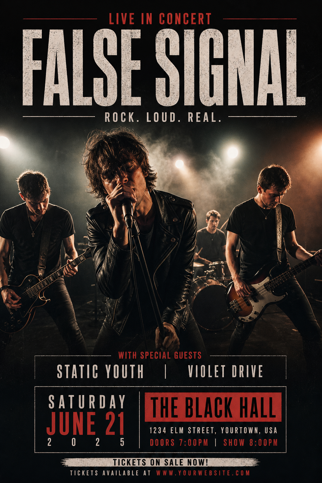 Band Flyer — photo-realistic style flyer