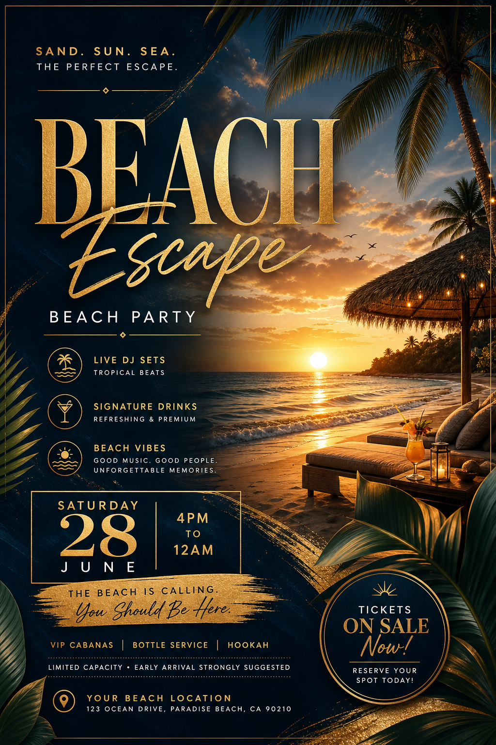 Beach Flyer — elegant style flyer