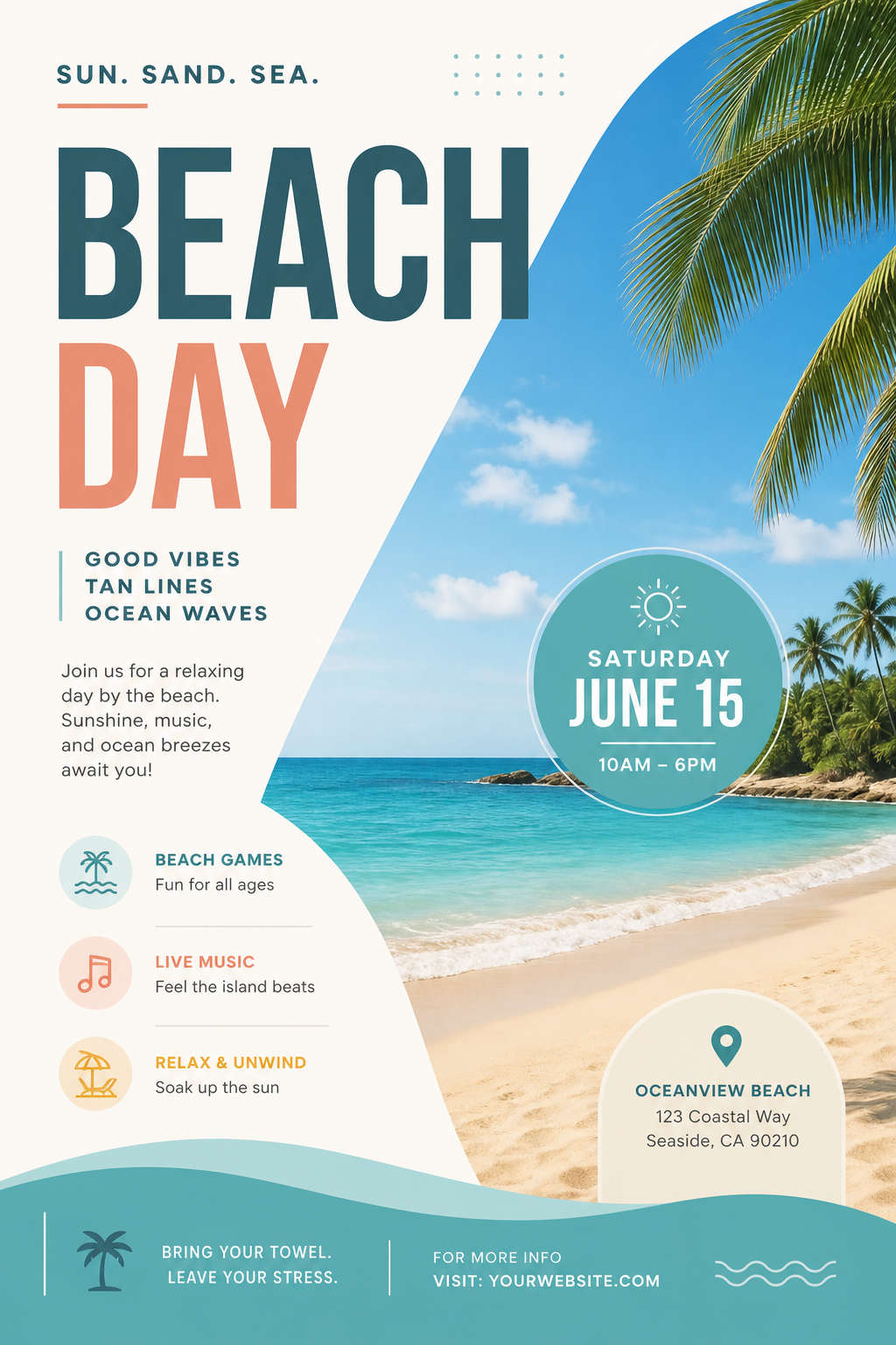 Beach Flyer — modern style flyer