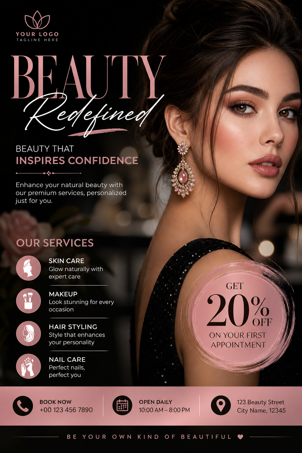 Beauty Flyer — photo-realistic style flyer