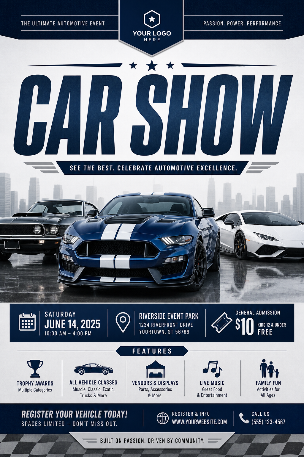 Car Show Flyer — corporate style flyer
