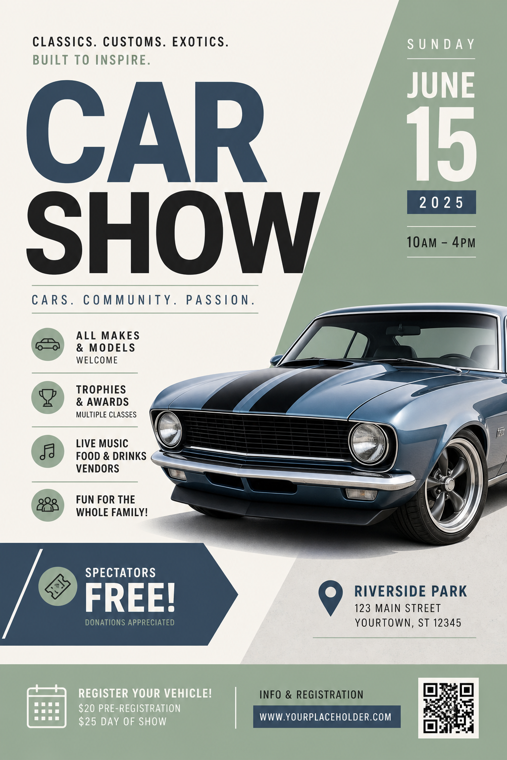 Car Show Flyer — modern style flyer