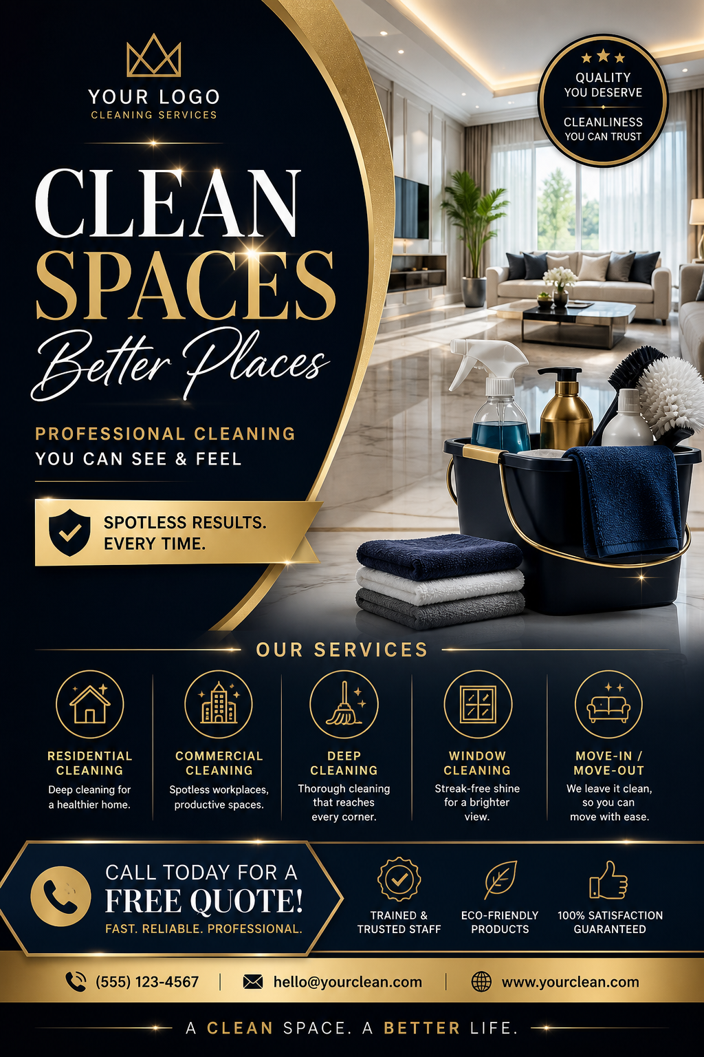Cleaning Flyer — elegant style flyer