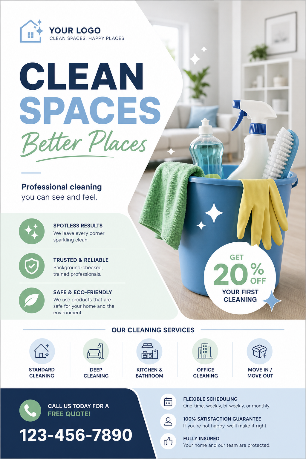 Cleaning Flyer — modern style flyer