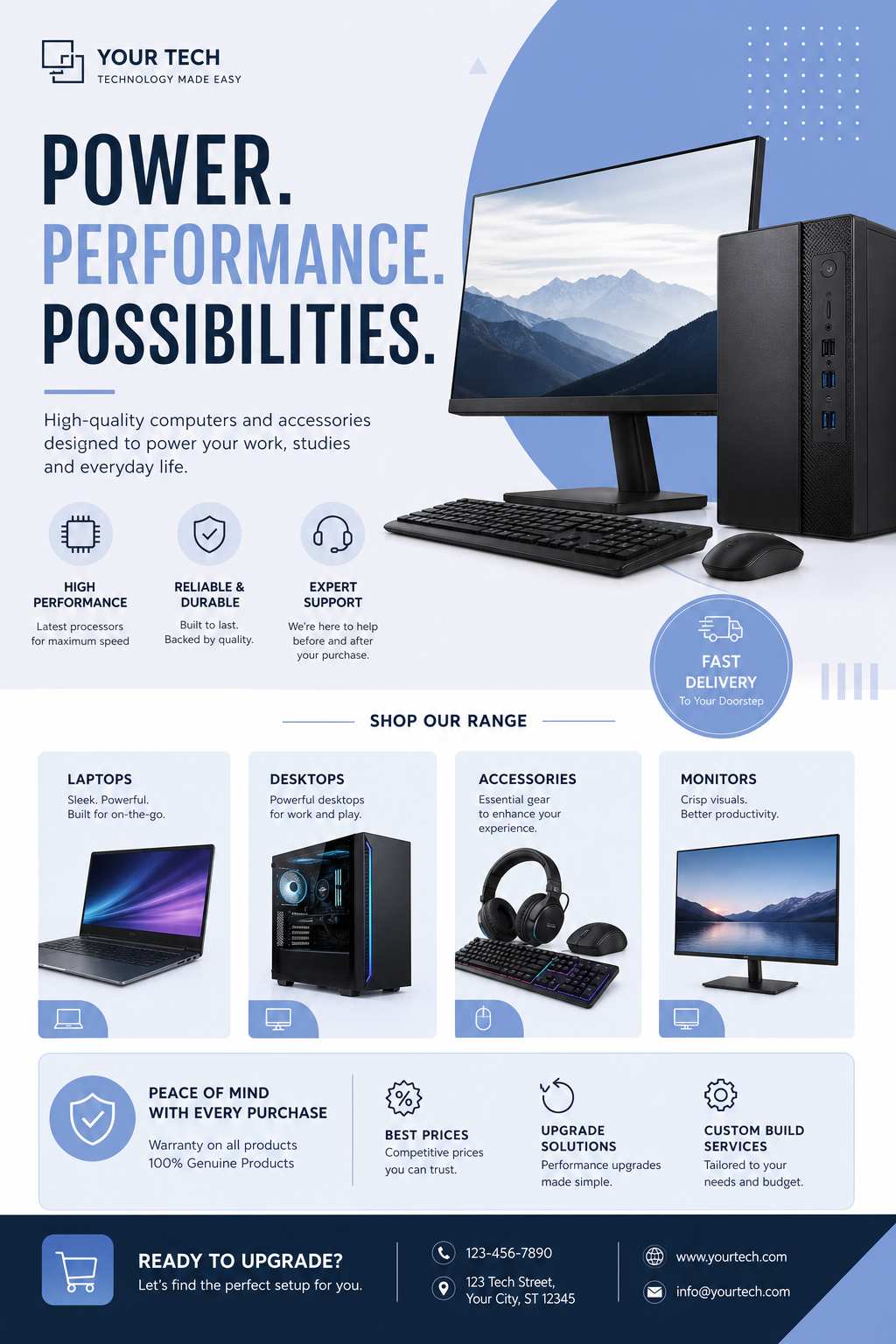 Computer Flyer — modern style flyer