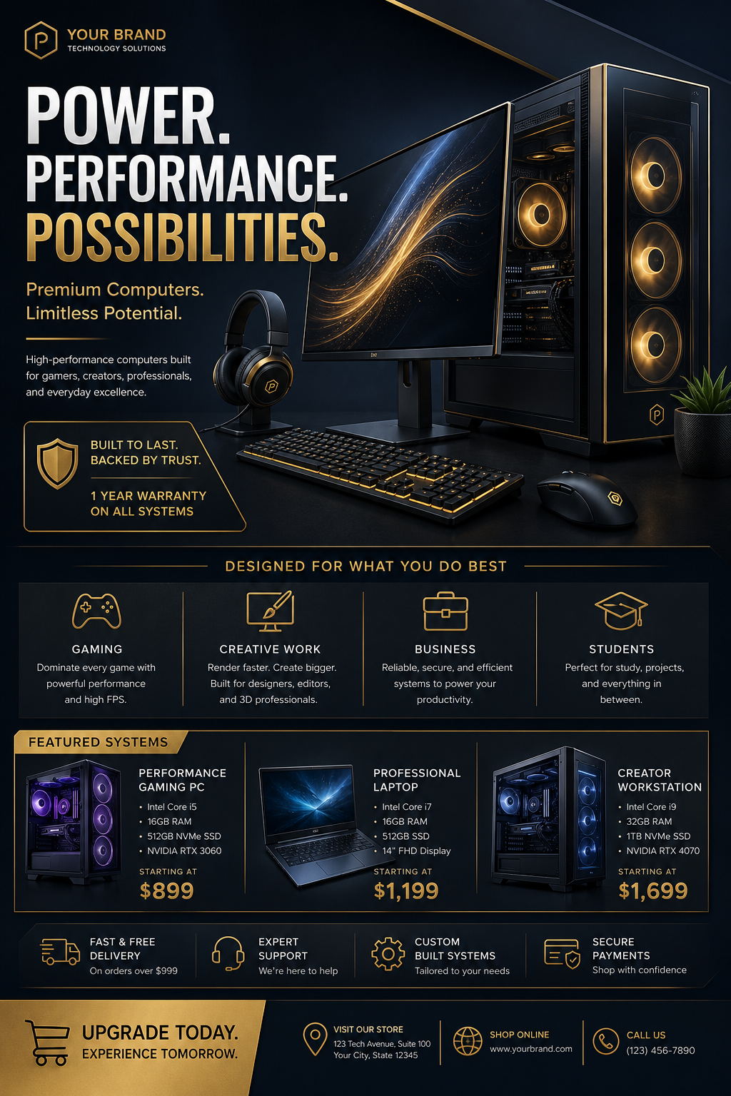 Computer Flyer — elegant style flyer