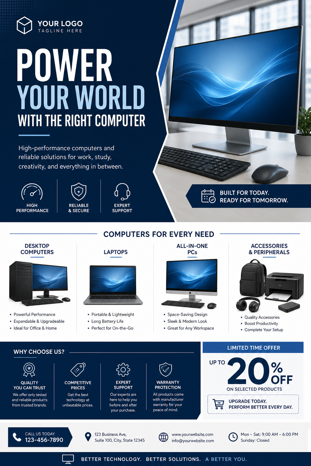 Computer Flyer — corporate style flyer