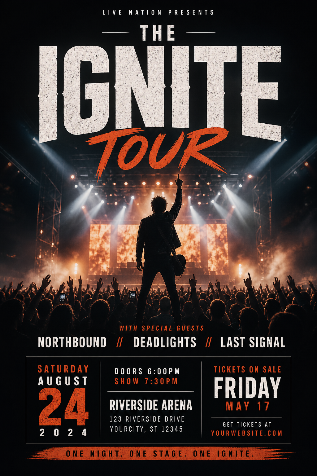 Concert Flyer — photo-realistic style flyer