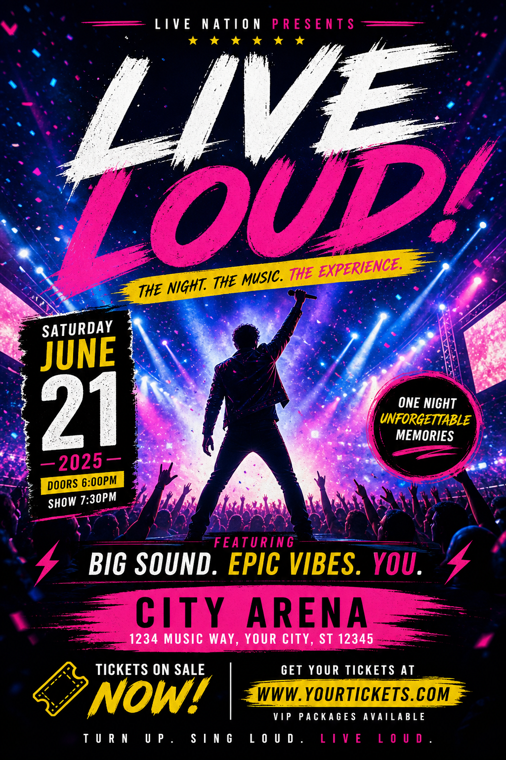 Concert Flyer — vibrant style flyer