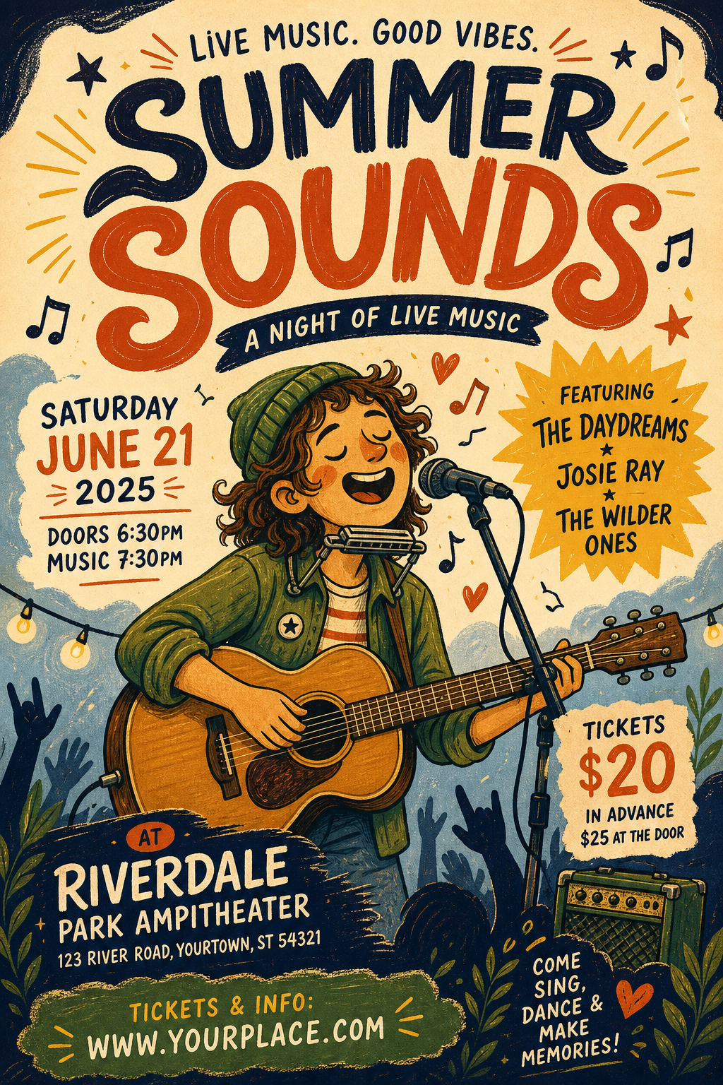 Concert Flyer — illustration style flyer