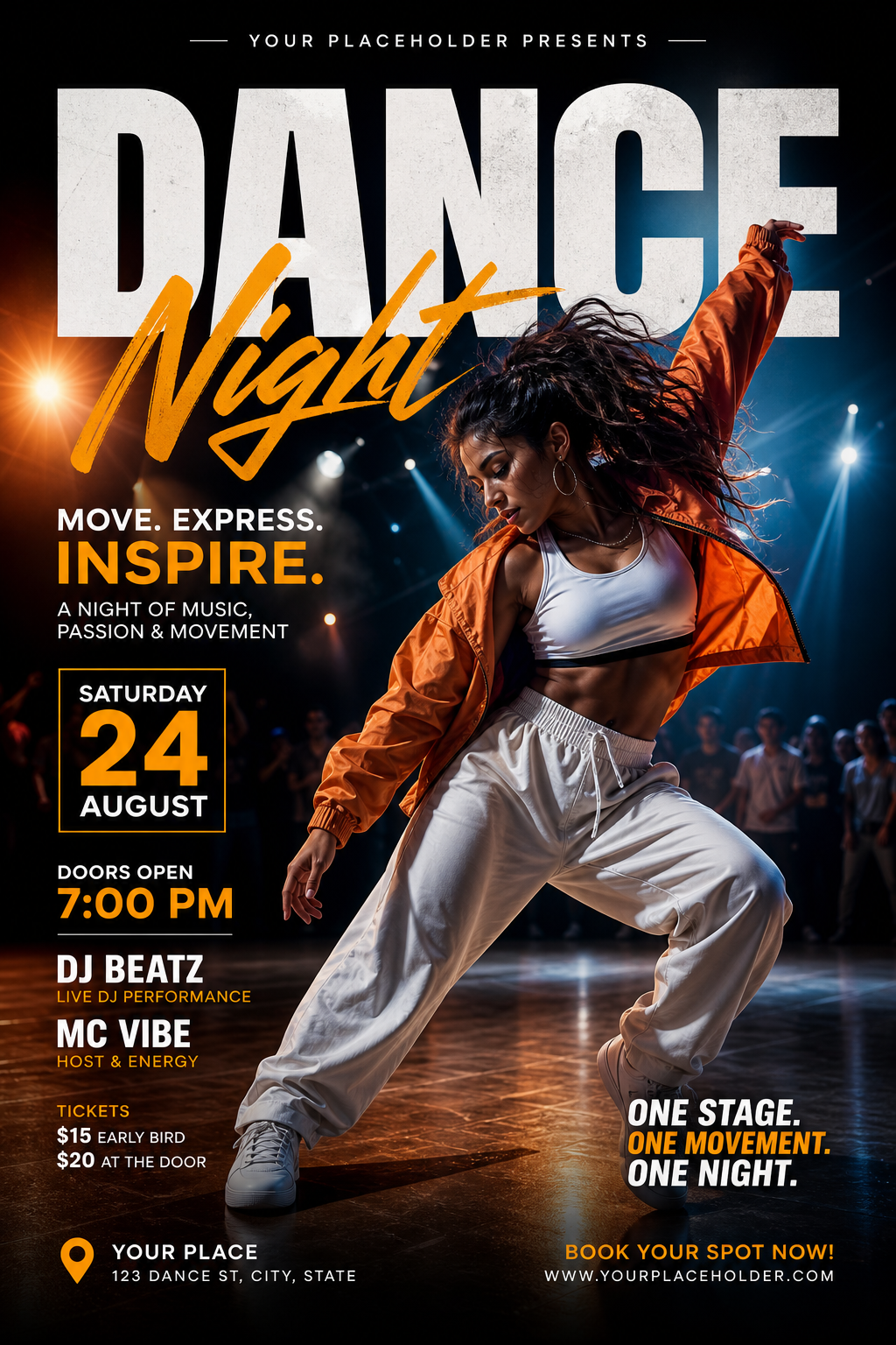 Dance Flyer — photo-realistic style flyer