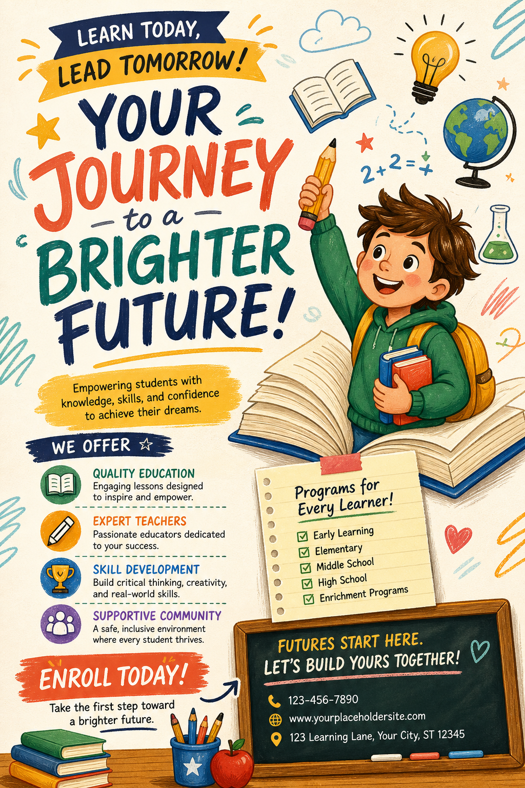 Education Flyer — illustration style flyer