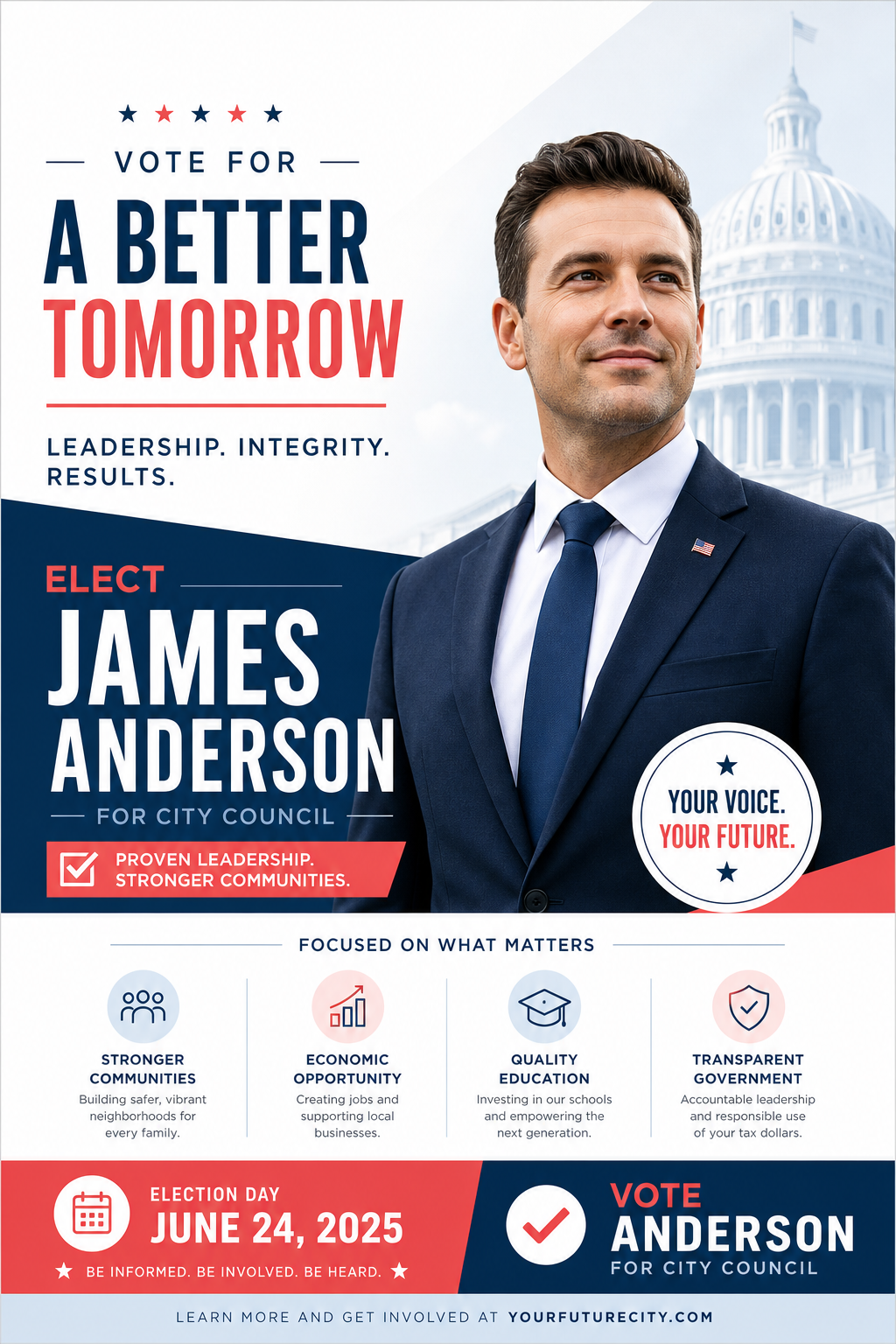 Election Flyer — modern style flyer
