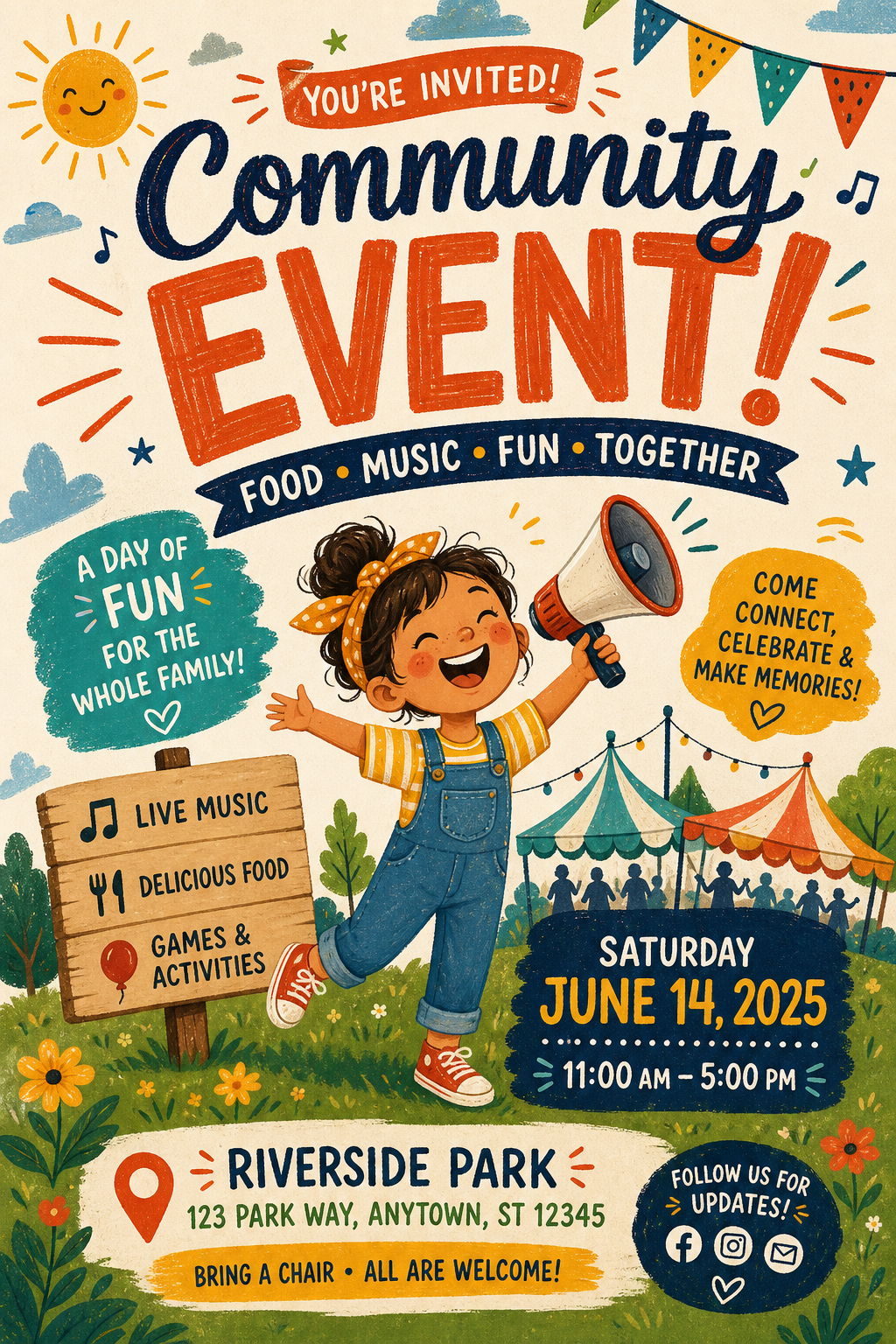 Event Flyer — illustration style flyer