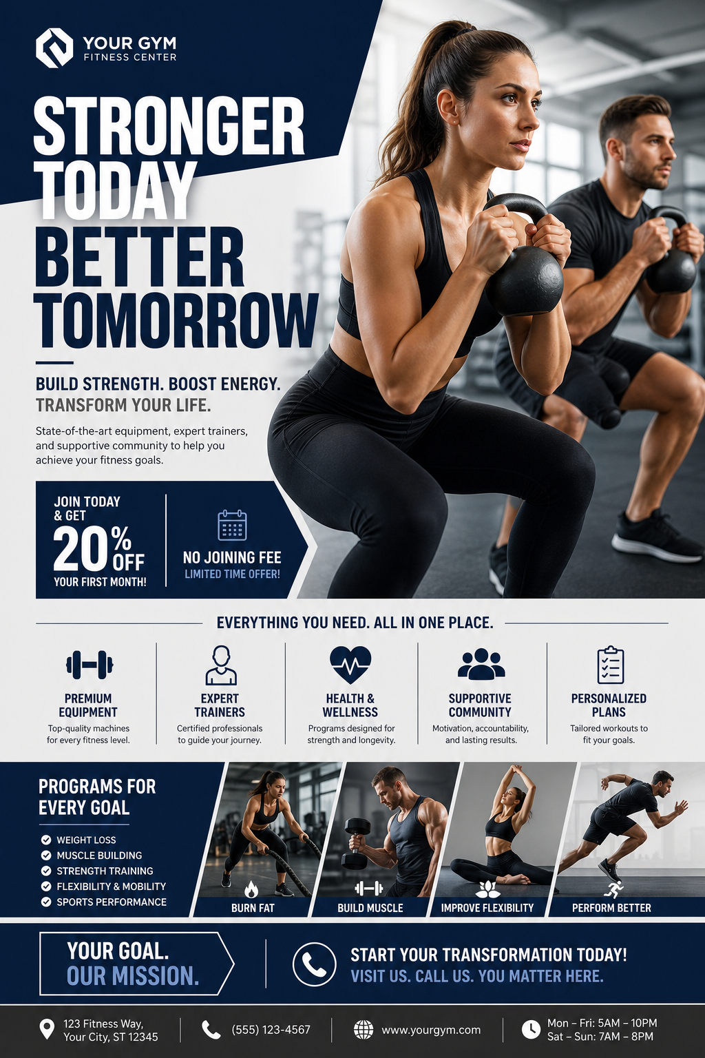 Fitness Flyer — corporate style flyer