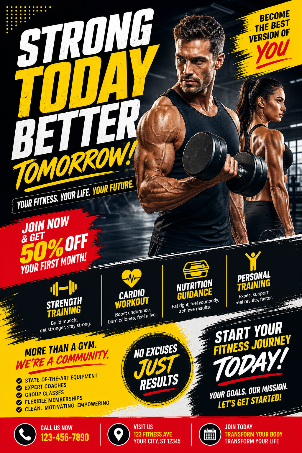 Fitness Flyer — vibrant style flyer