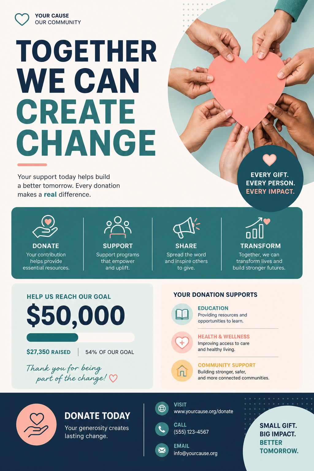Fundraising Flyer — modern style flyer