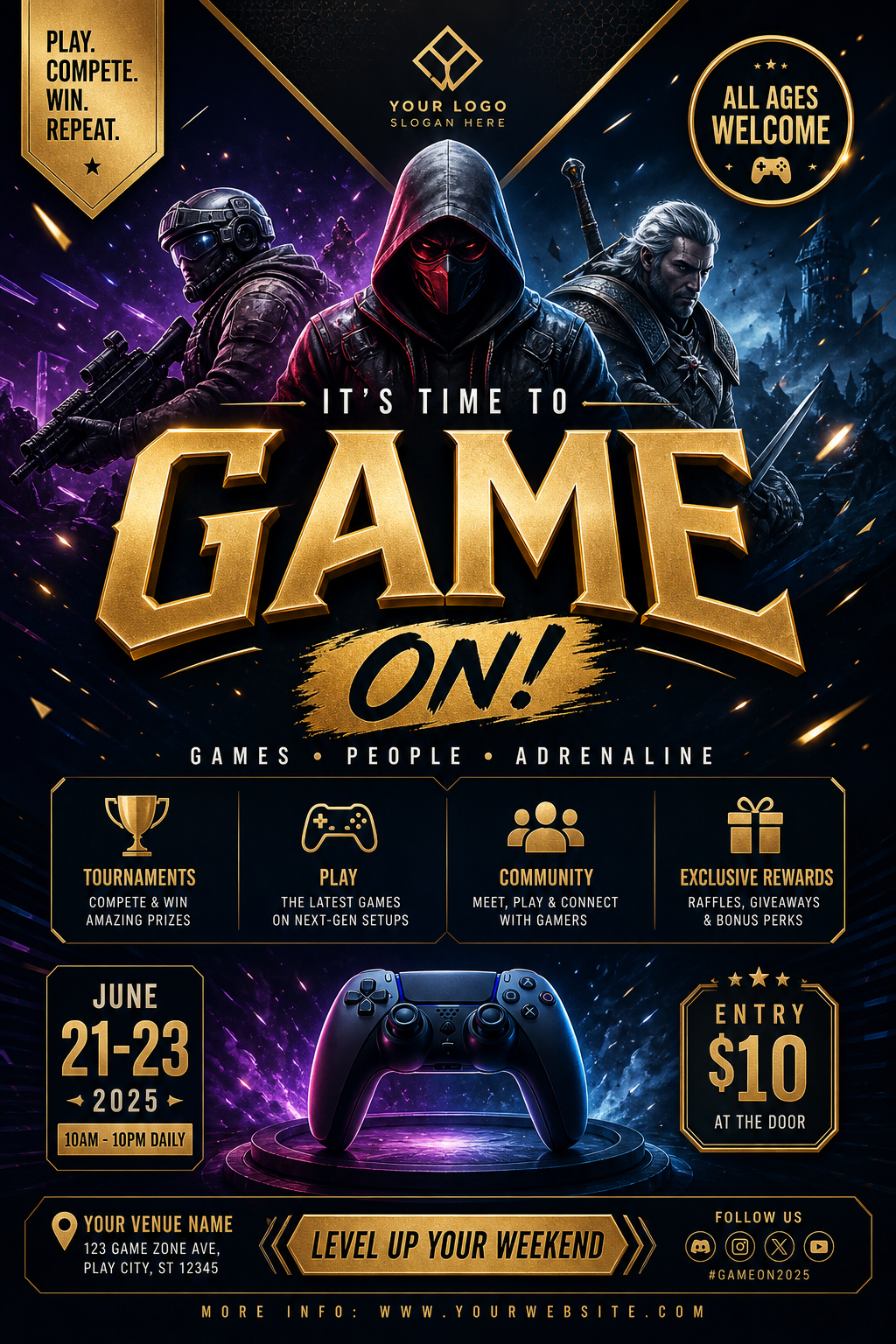 Games Flyer — elegant style flyer