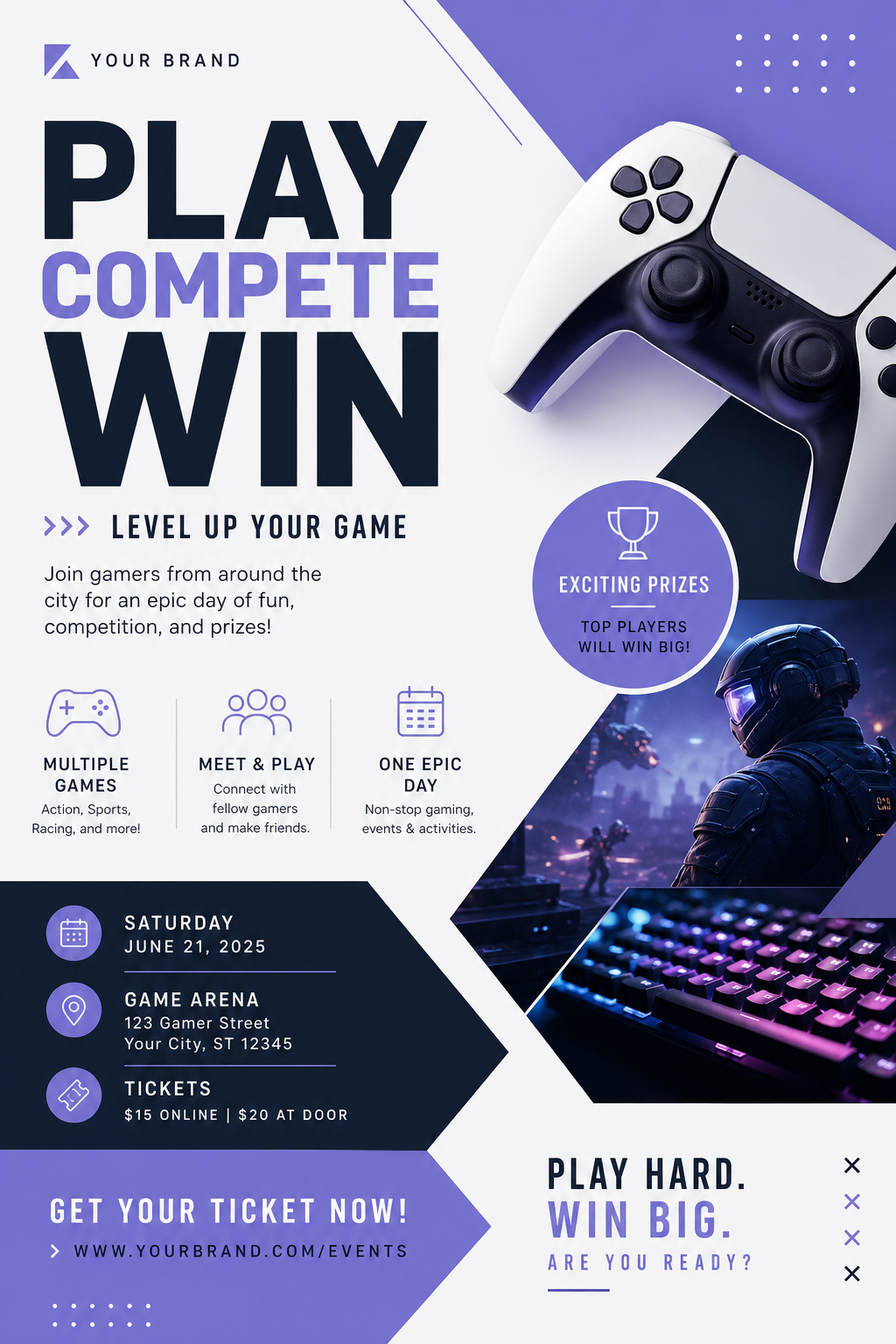 Games Flyer — modern style flyer