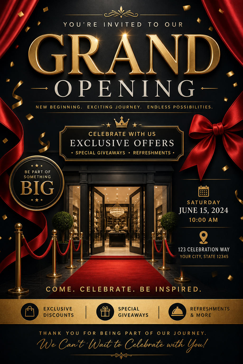 Grand Opening Flyer — elegant style flyer