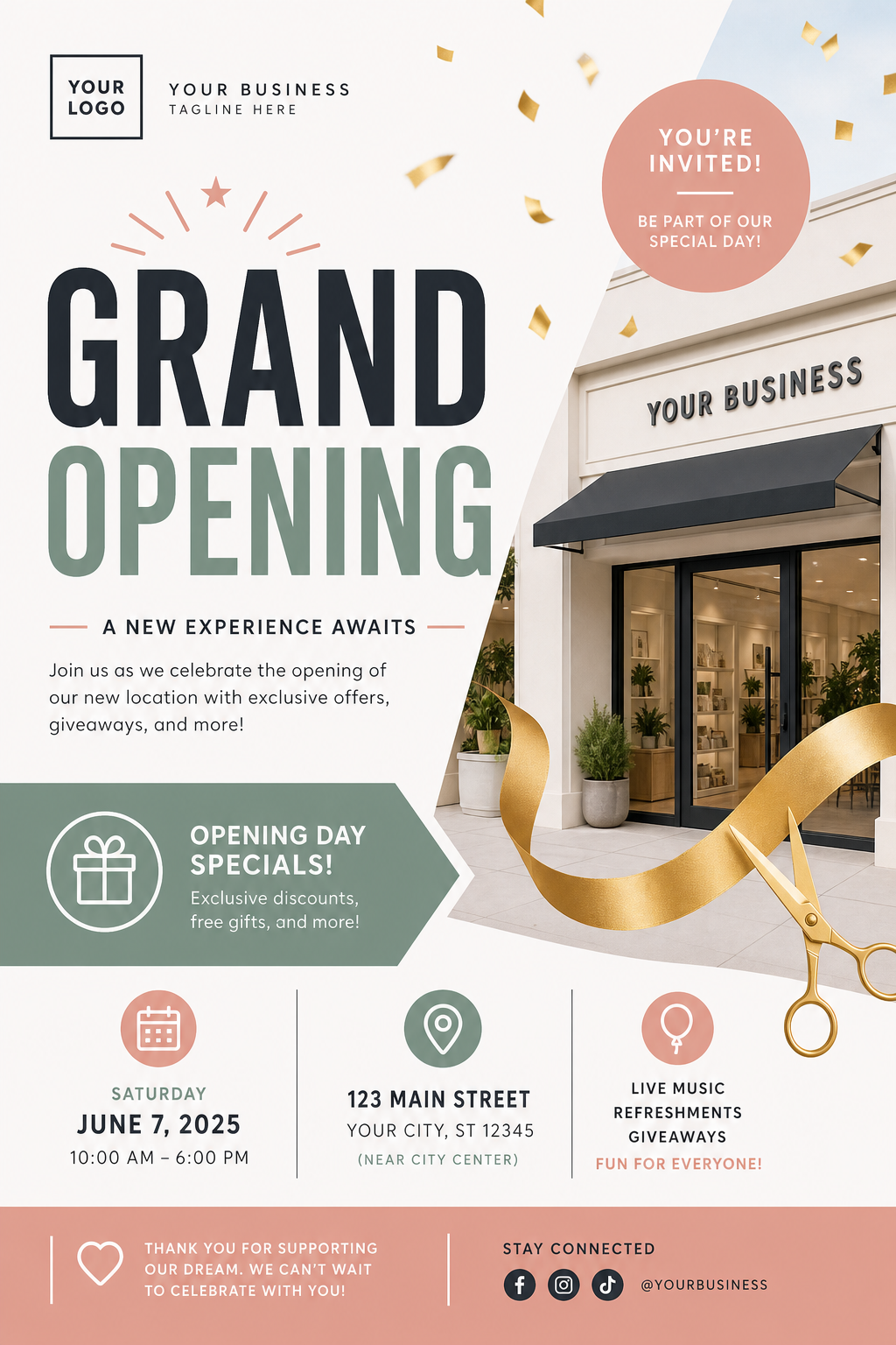 Grand Opening Flyer — modern style flyer