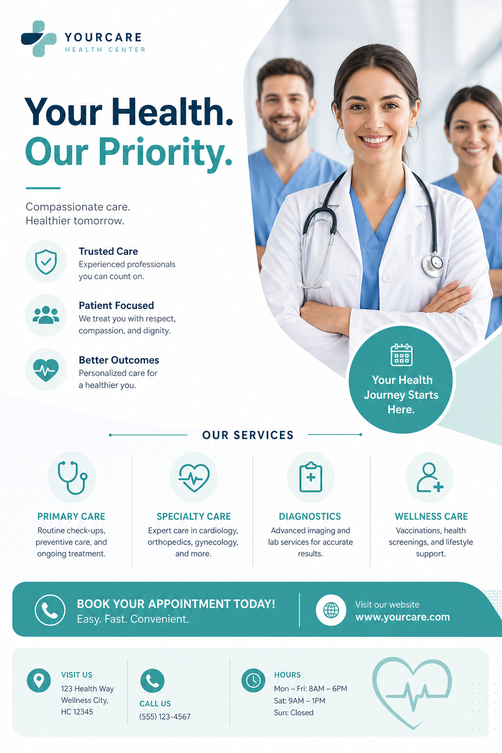 Healthcare Flyer — modern style flyer